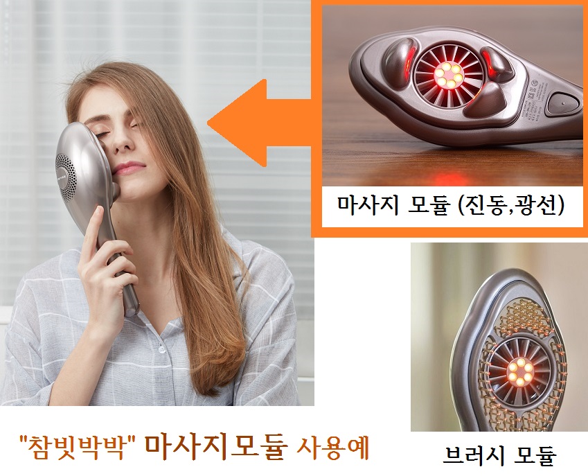 피부마사지기 탈모관리기기 참빗박박